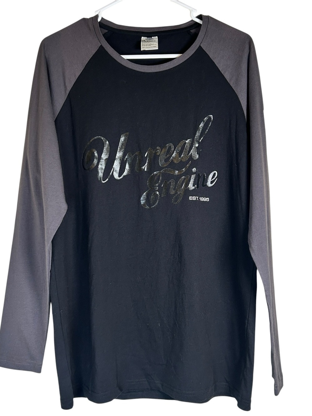 Epic Games Unreal Engine Est 1995 Raglan Long Sleeve Shirt L